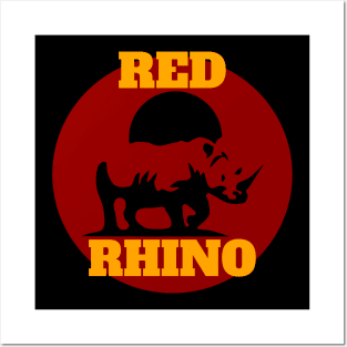 Red Rhino 1 Posters and Art